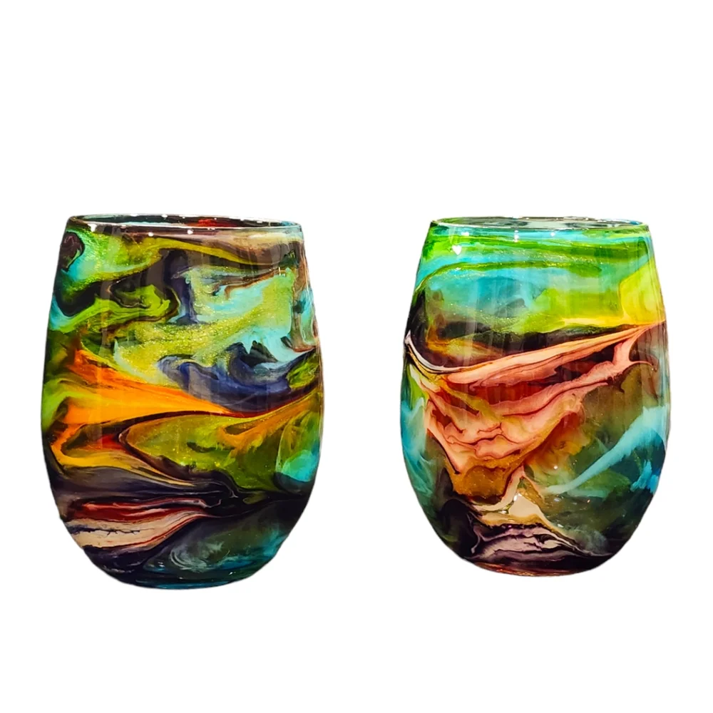 (2)Tropical Breeze/Stemless Wine Set - Picture 3 of 3